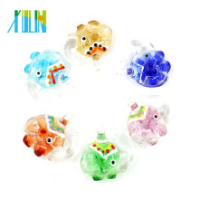 MC0071 2018 Nouveau Style Glaze Perles Pendentifs Fait Main Elephant lampwork avec la couleur de mélange de Chine 12 pcs / boîte